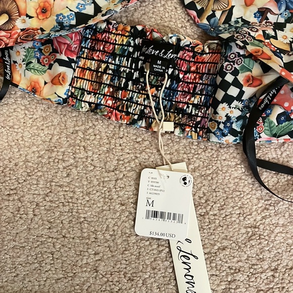 For Love & Lemons Top Deidre Halter Scarf Top - Picture 5 of 13